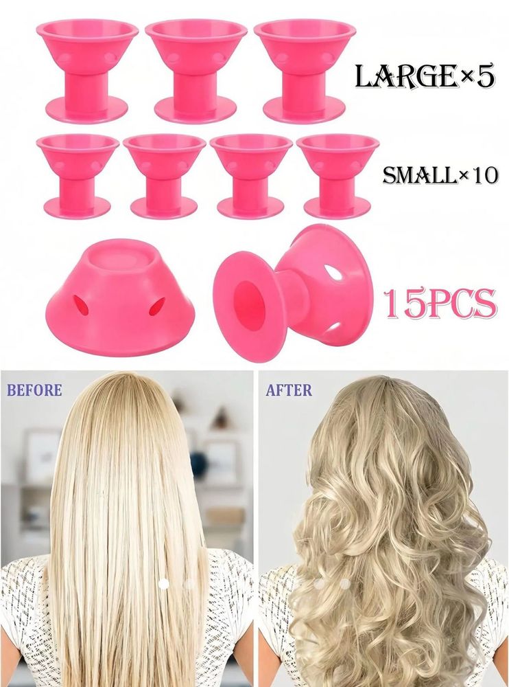 Silicone Hair Rollers - Large &amp; Small Set