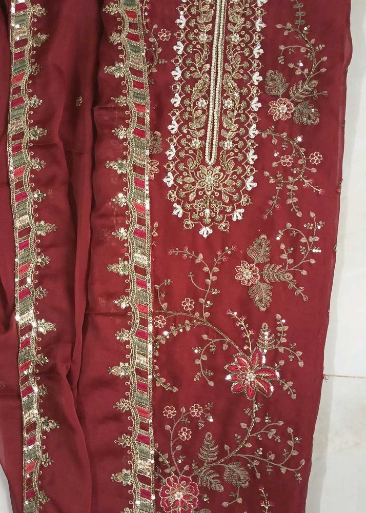 Embroidered dress material choose any 1