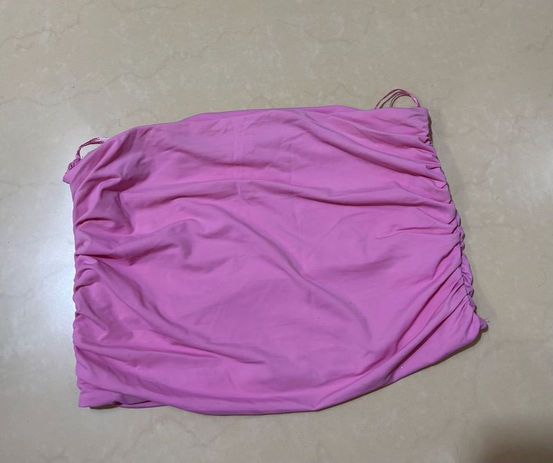 Pink Ruched Top