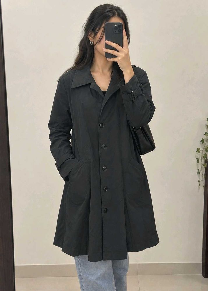 Stylish Black Trench Coat