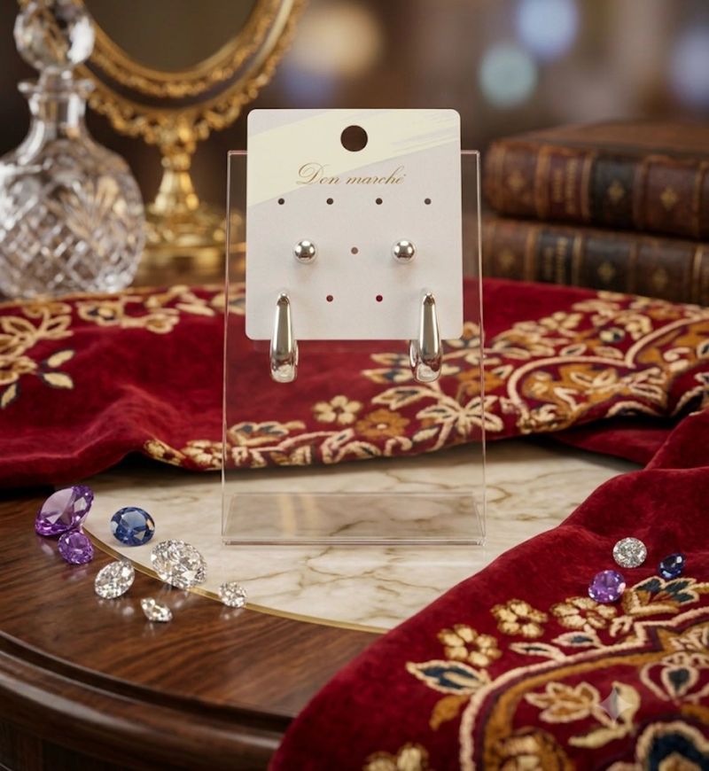 Silver Tone Earring Set+2 free earing