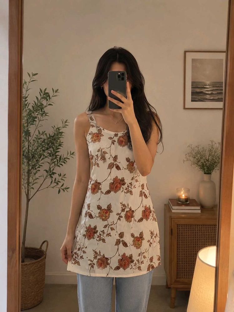 Floral Print Kurta for women