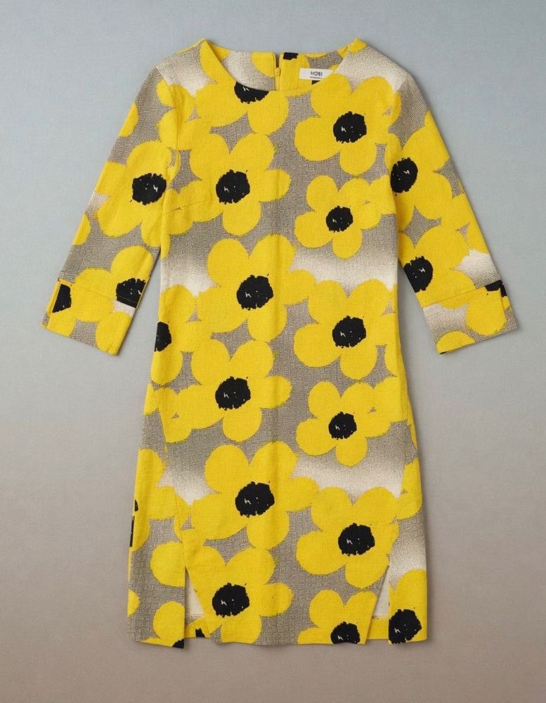 Yellow Floral Print Dress