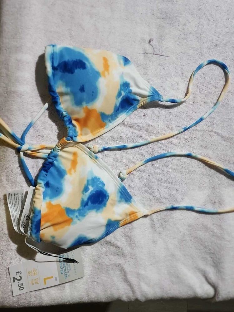 Tie-Dye Bikini Top