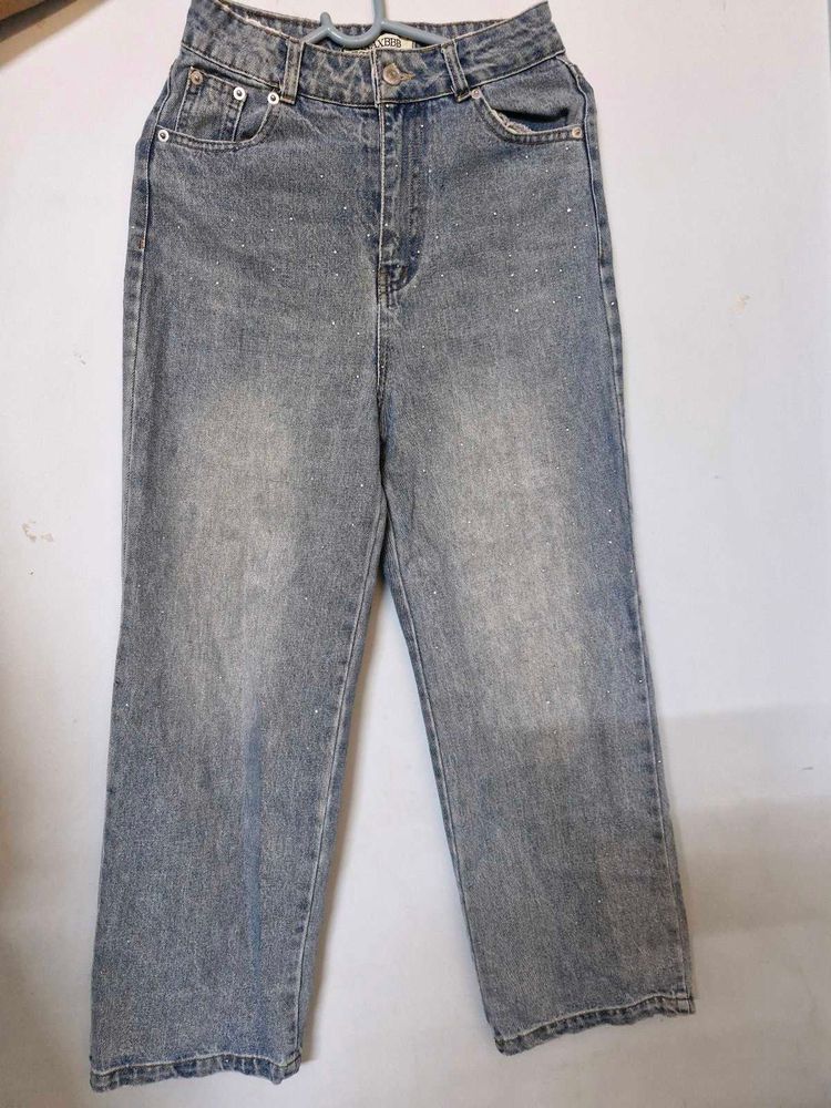 Sparkly Straight Leg Jeans
