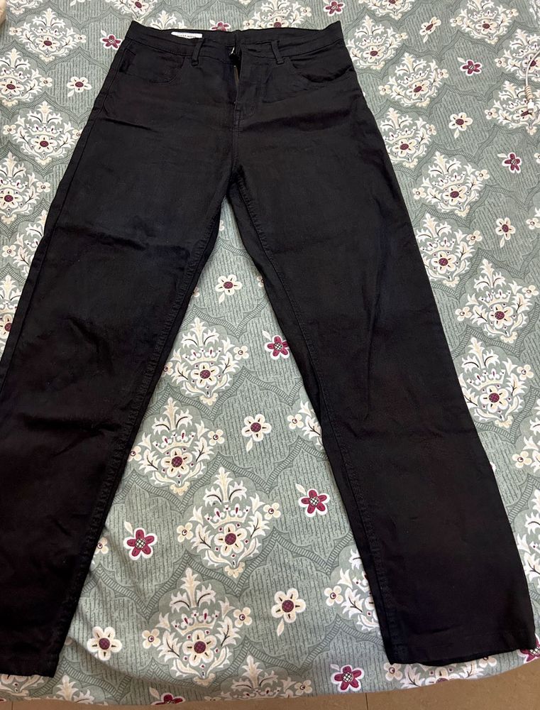 Classic Black Straight Leg Pants