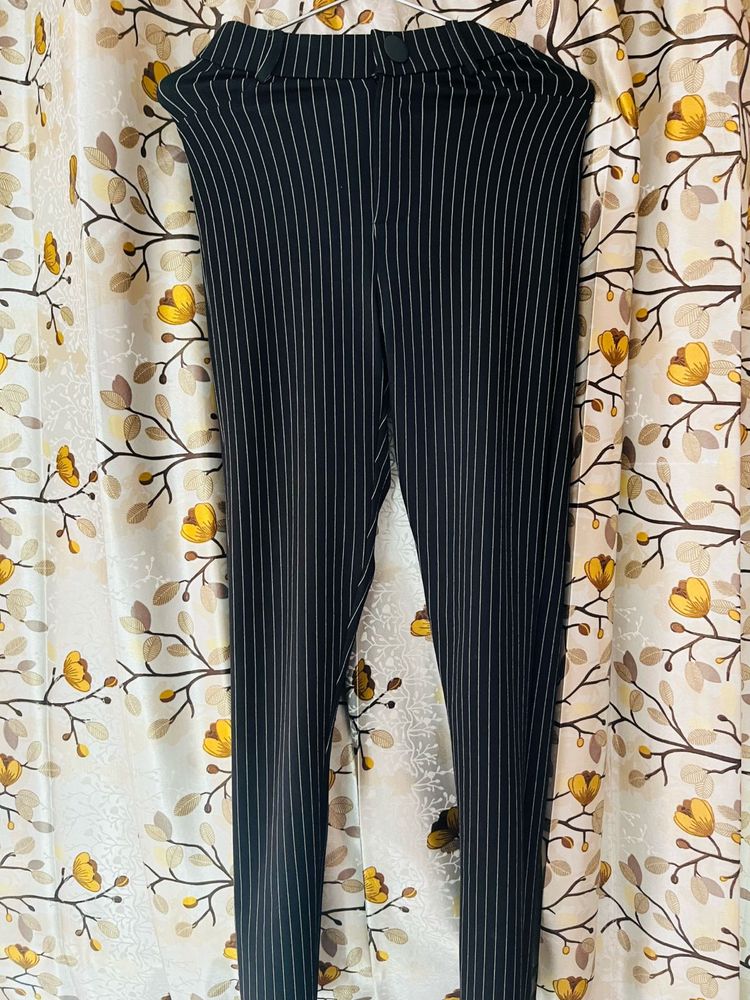 Striped Black Pants