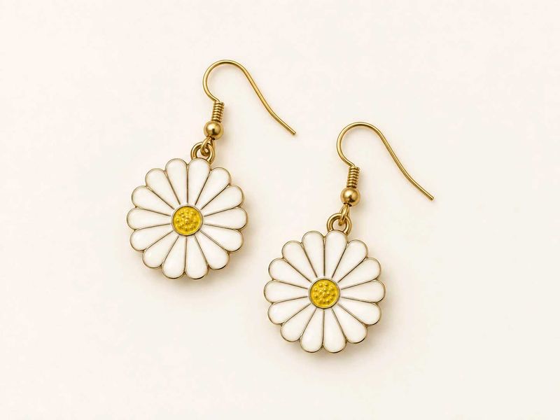 Daisy Flower Earrings