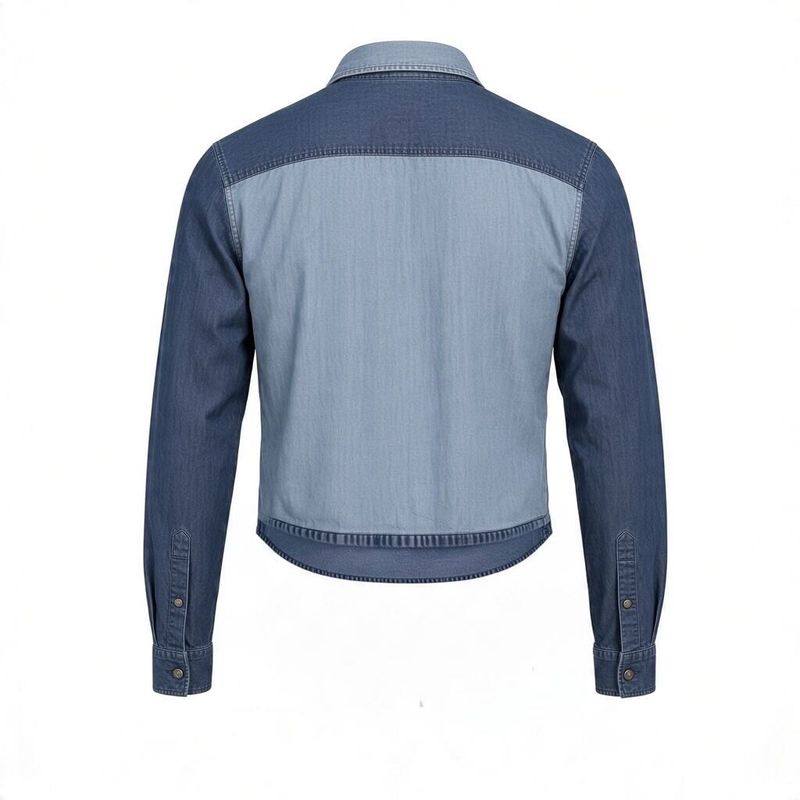 Two-Tone Short Denim shirt/jacke