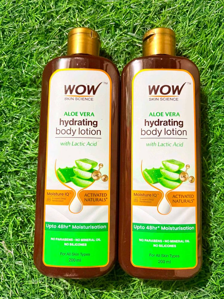 WOW  Aloe Vera Hydrating Body Lotion pack of 2