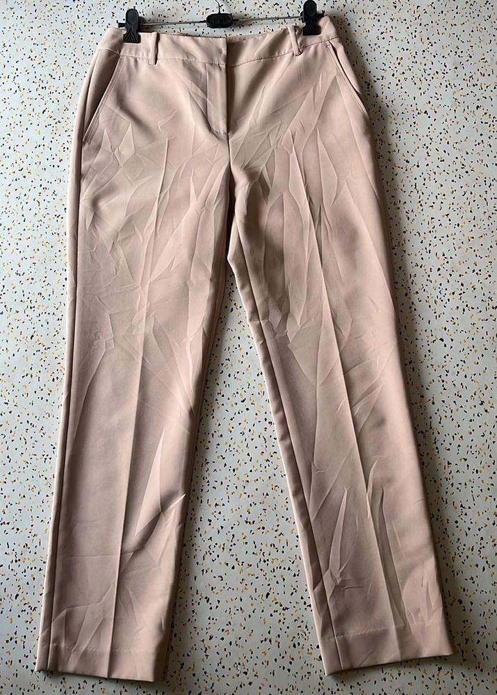Beige Tailored Trousers