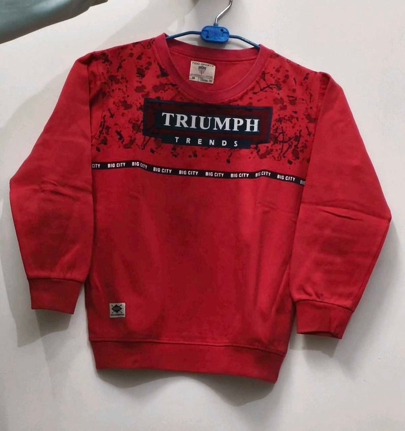Trends Red Graphic Sweatshirt , for 10-12