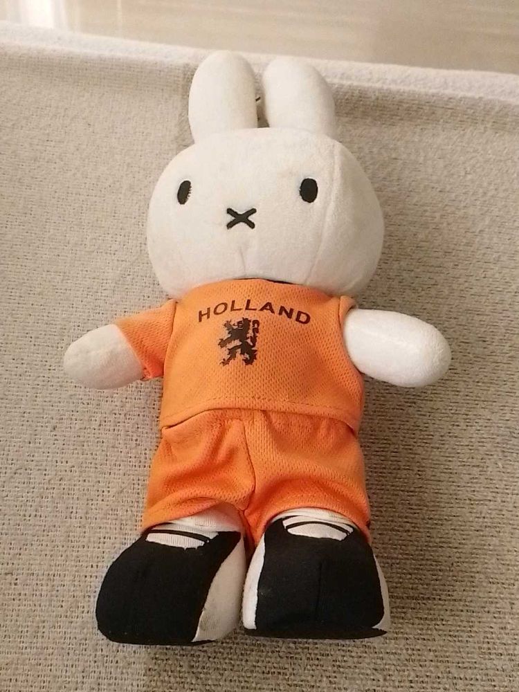 Miffy Plush Toy - Holland Soccer Outfit