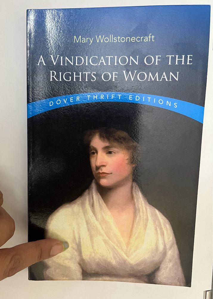 Mary Wallstonecraft : Vindication Of Women Rights