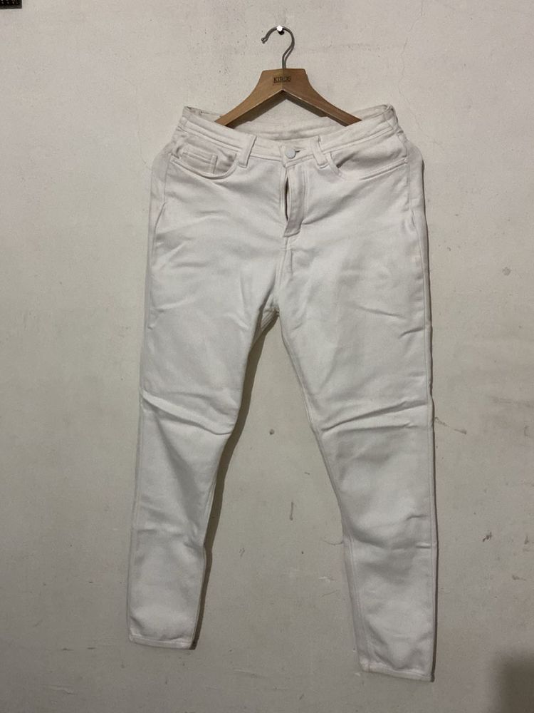White Slim Fit Jeans