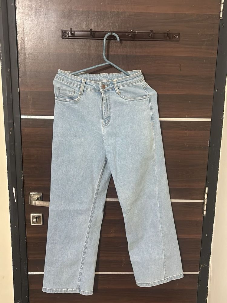 Light Wash Wide Leg Jeans