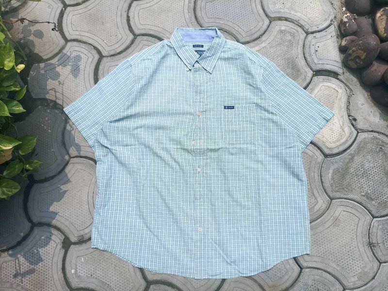 Chaps Short Sleeve Plaid Shirt