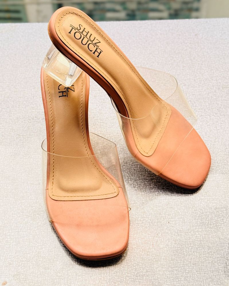 Shuz Touch Clear Heels - Trendy Style