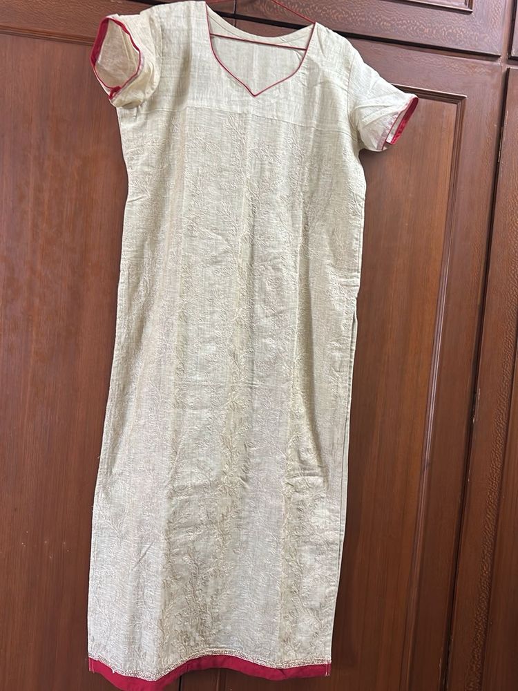 Elegant Beige Kurta for Women