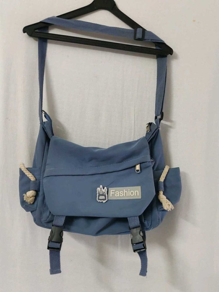 Stylish Blue Messenger Bag