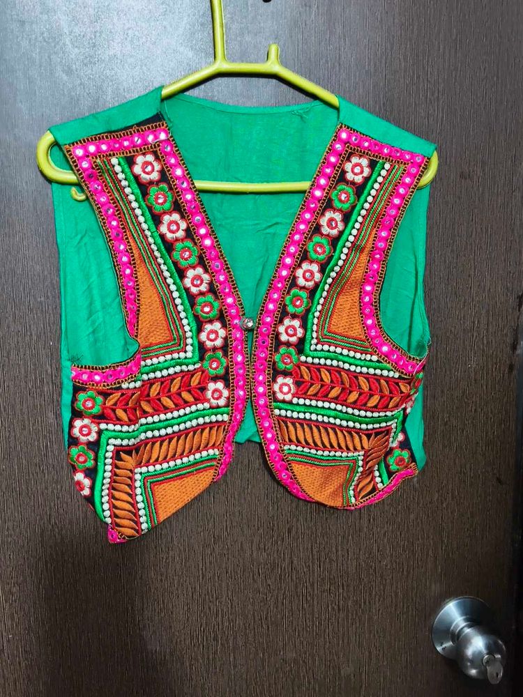 Embroidered Ethnic Waistcoat