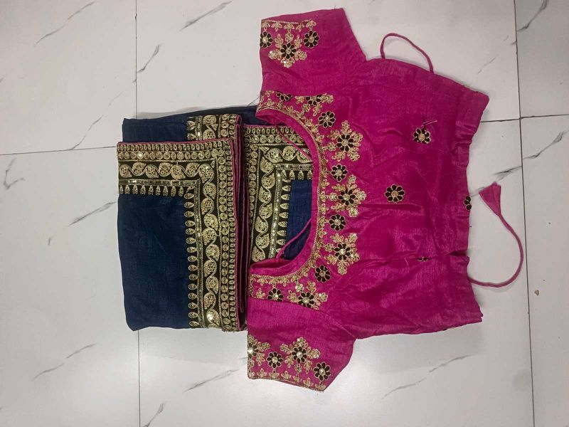Embroidered Saree with Blouse