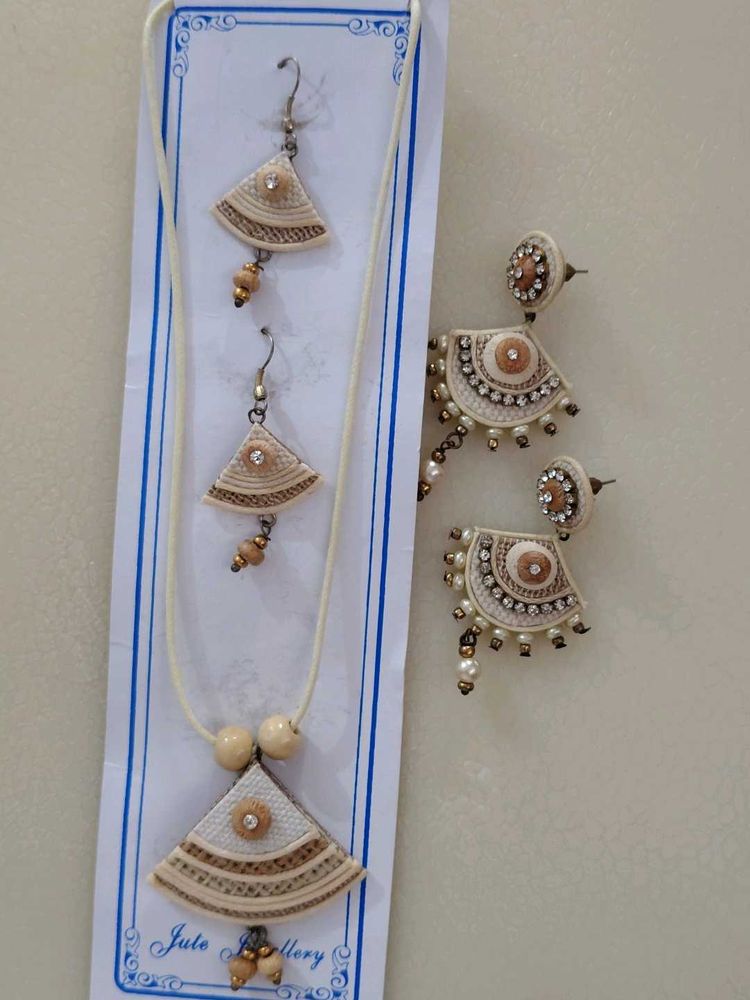 Jute Handmade Boho Jewelry Set