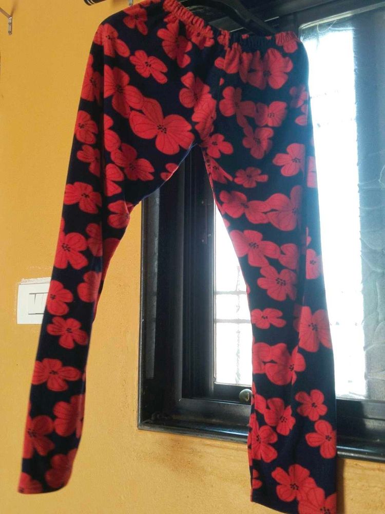 Comfortable Floral Print Leggings