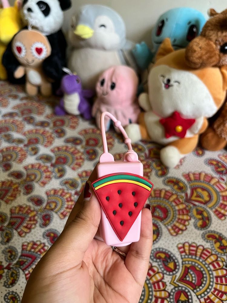 Cute Watermelon Hand Sanitizer/keys Holder