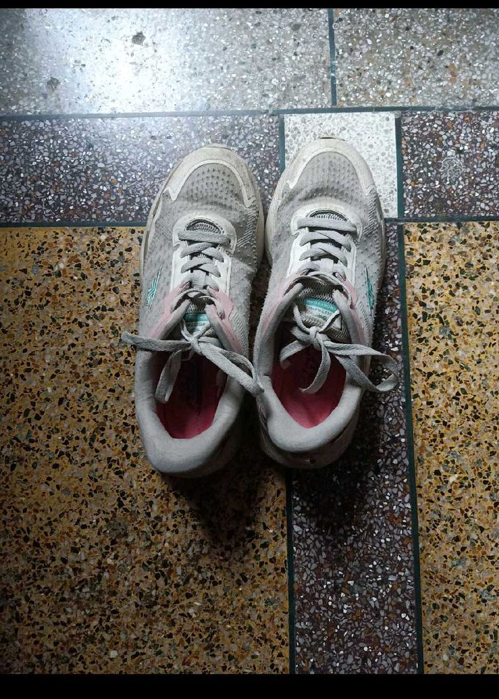 Gray &amp; Pink Athletic Sneakers sport shoes