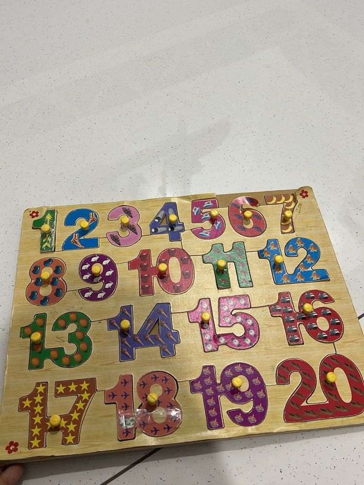Wooden Number Puzzle