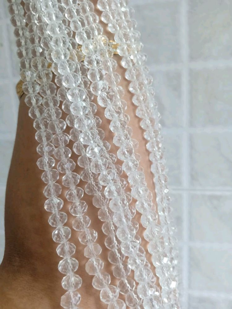 Row Material Crystal 8 Mm Beads 10 String Each