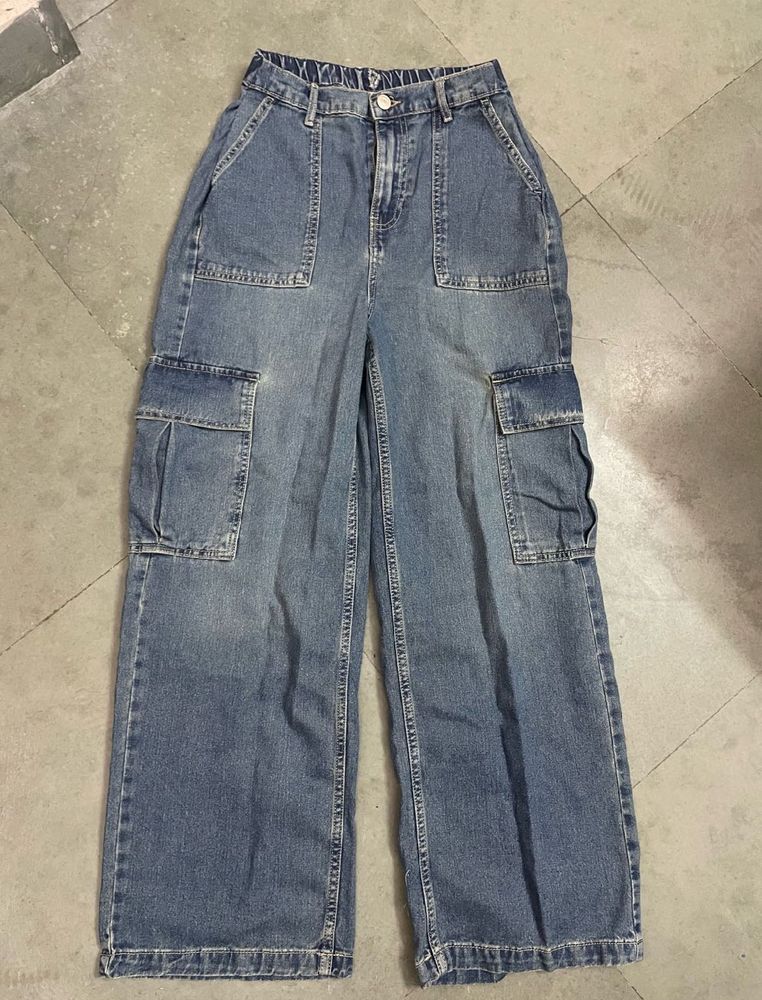 Wide Leg Cargo Jeans ❤️‍🔥