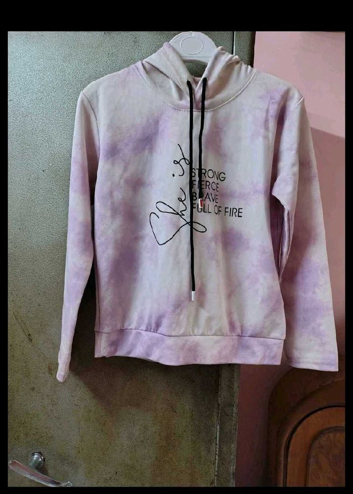 Tie-Dye Hoodie with Inspirational Text