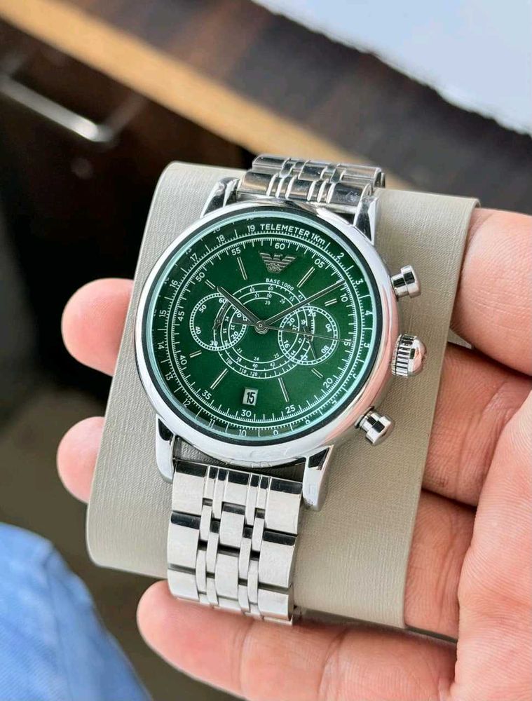 Armani Exchange Green Dial WatchClassic Chronograp