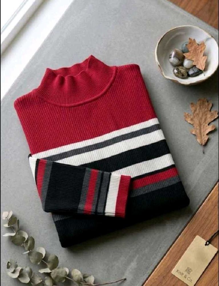 Chic Ribbed Turtleneck Sweater