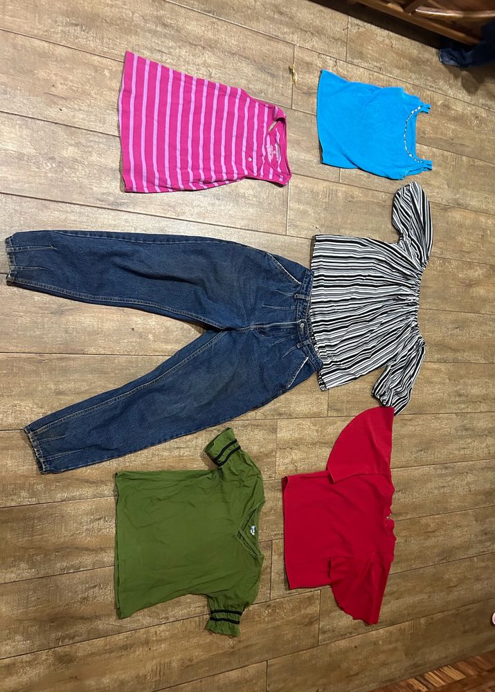 5 Tops One Jeans Combo Sale