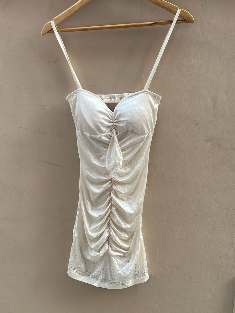 Glamorous Ruched Mini Dress