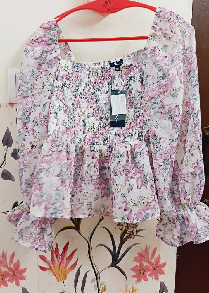 Deewa Brand Smoky Crop Top Xl Size