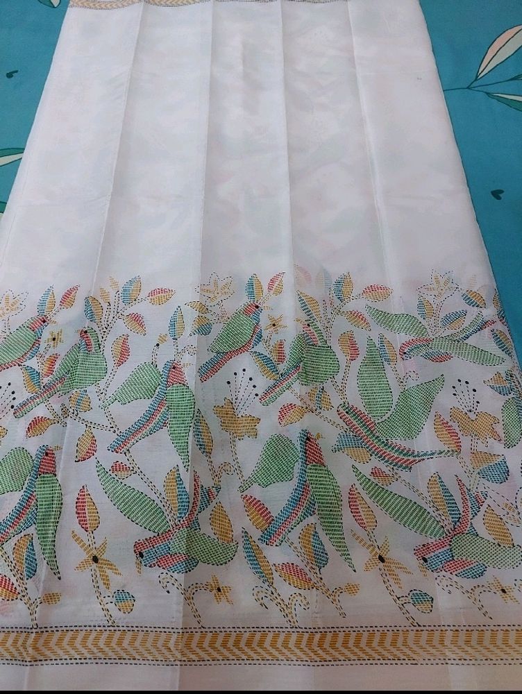 semi tussar saree