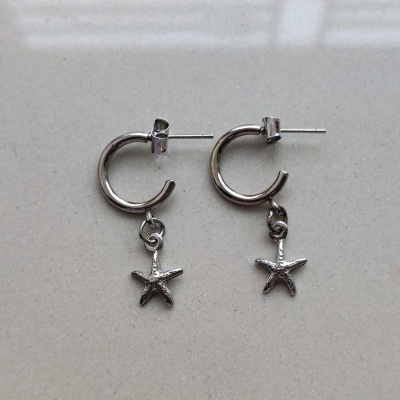 Starfish Hoop Earrings