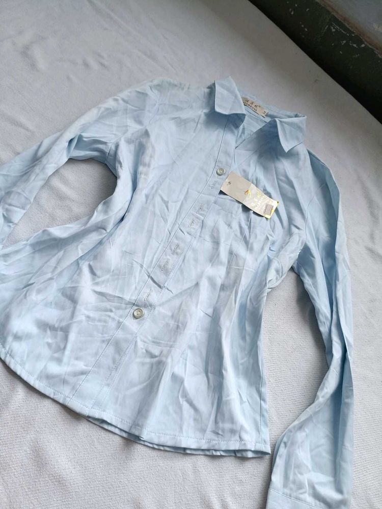 Light Blue Button-Up Shirt