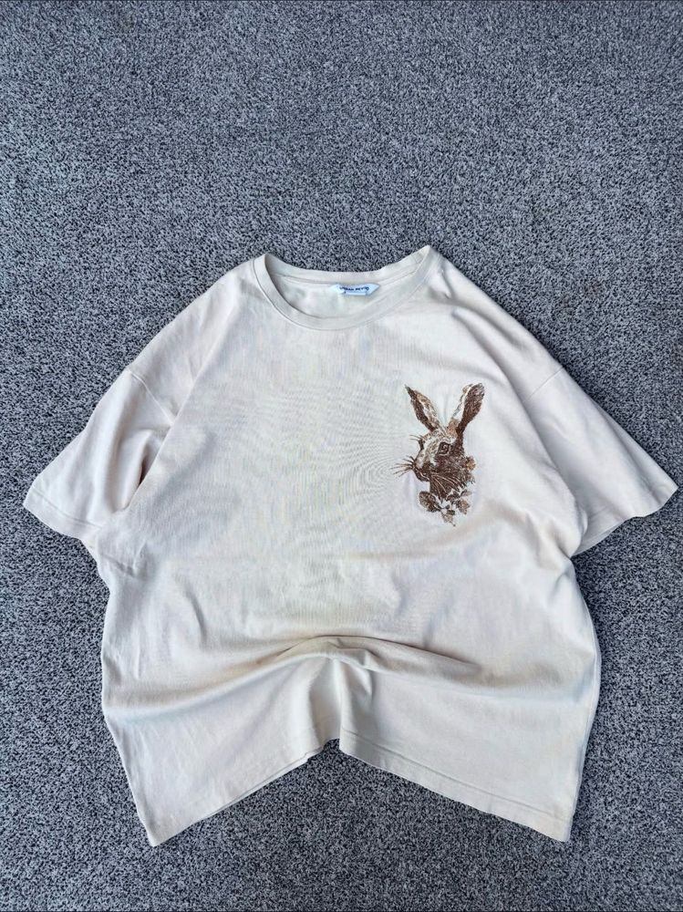 Cute Bunny Embroidered T-Shirt