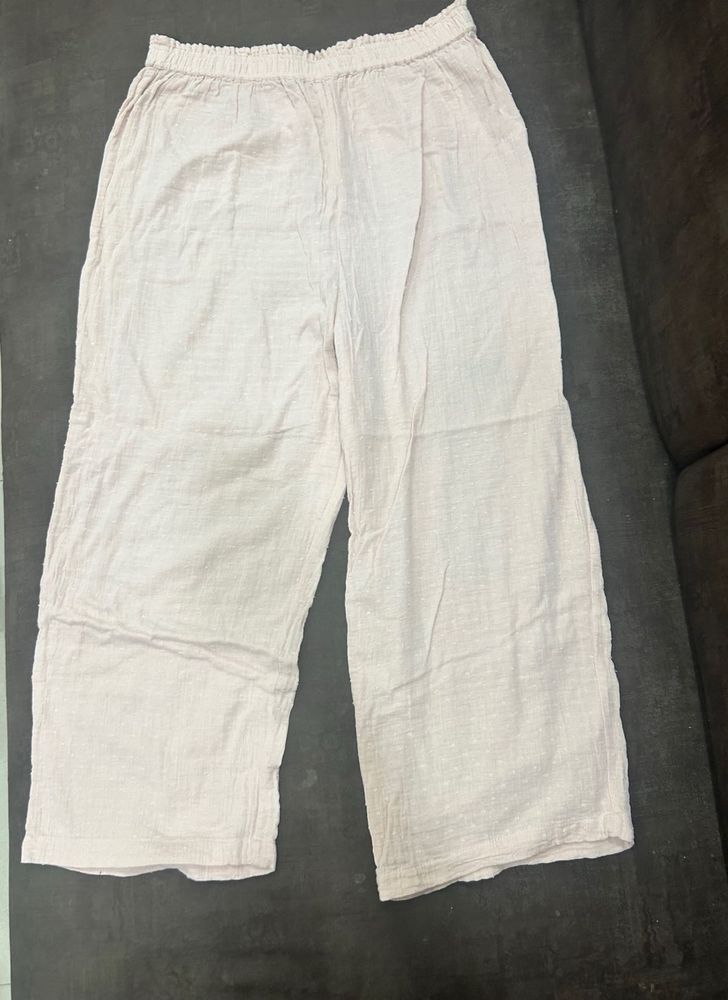 peach track/ pajama pants
