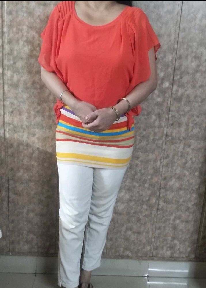 Chic Orange Top
