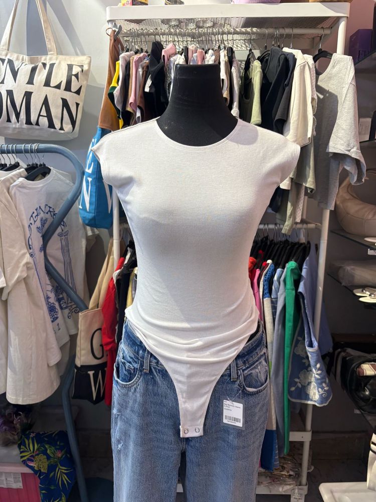 White Cap Sleeve Bodysuit