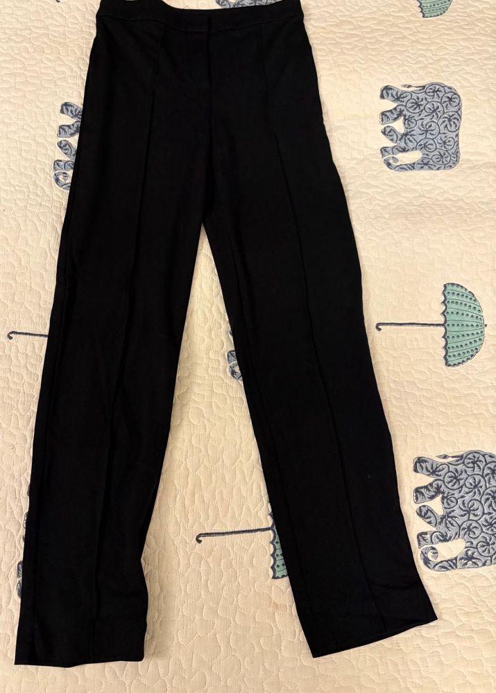 Classic Black Straight Leg Trousers