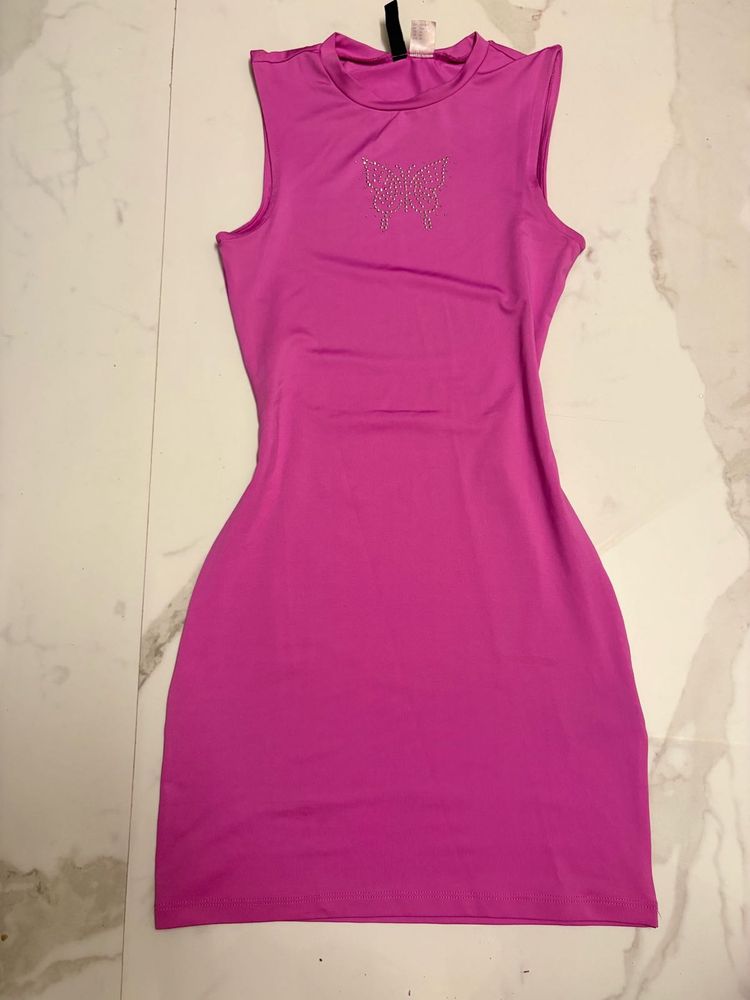 Sparkly Butterfly Bodycon Dress