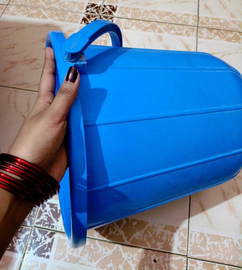 Durable Blue Plastic Bucket