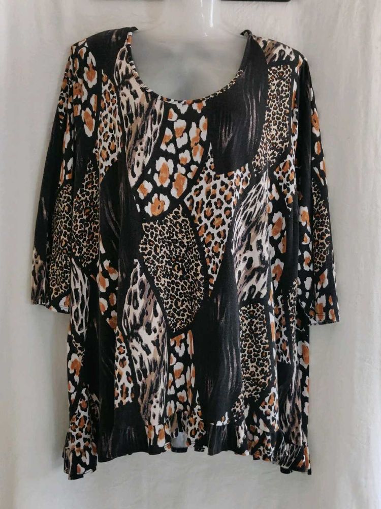 Leopard Print Tunic Top